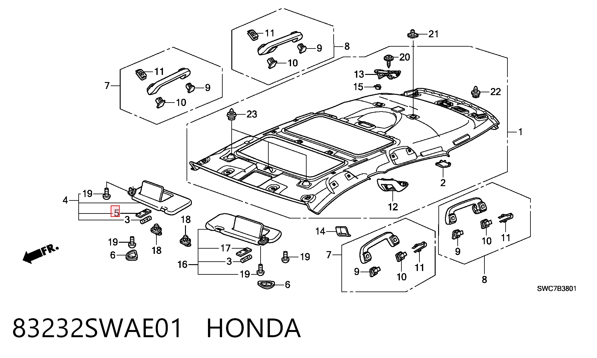 83232SWAE01 Honda