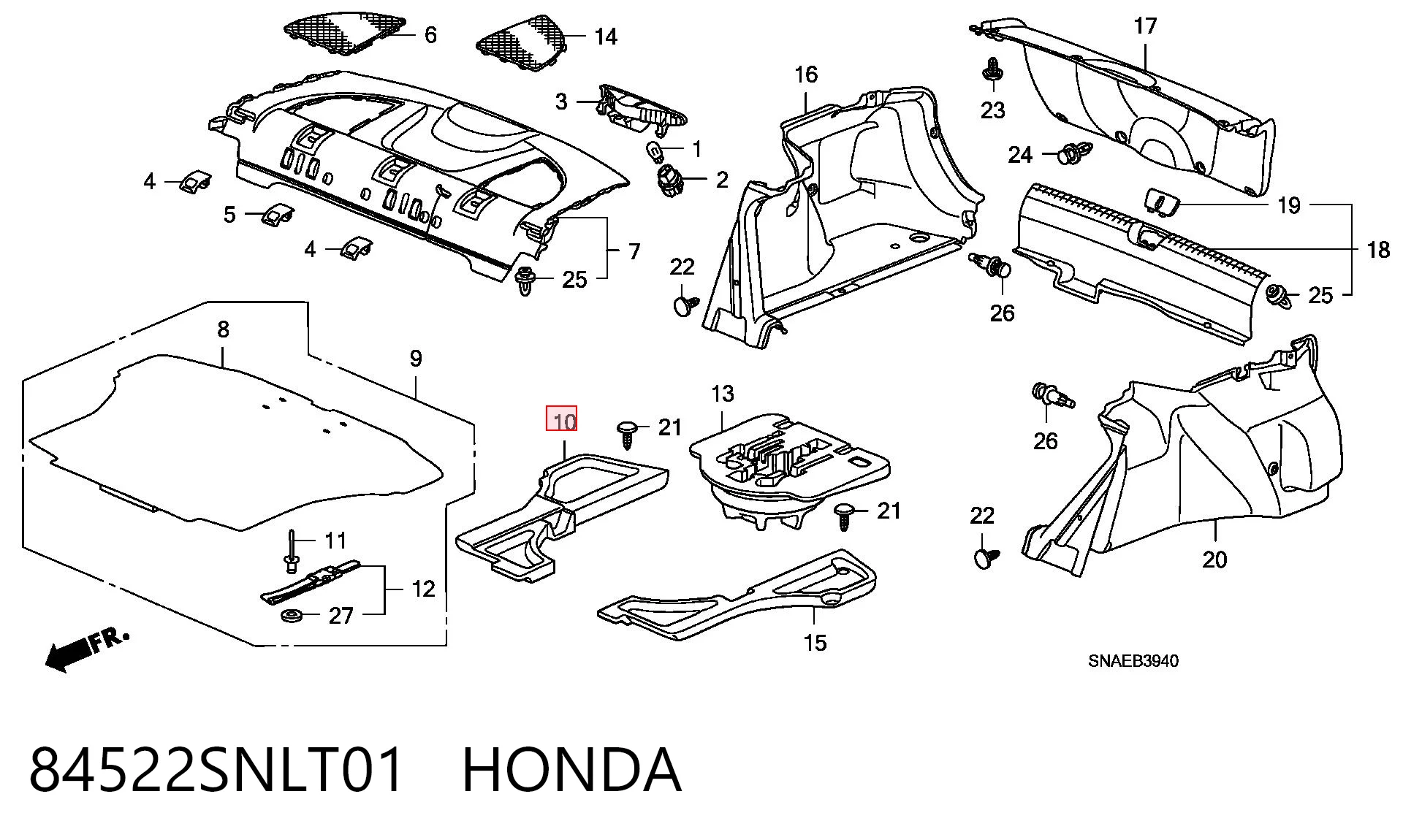 84522SNLT01 Honda