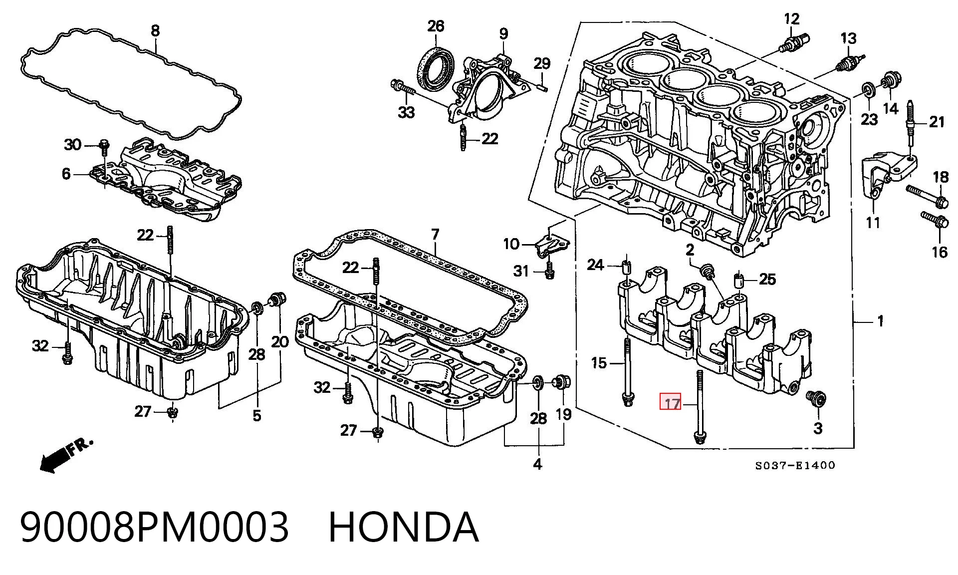 90008PM0003 Honda 
