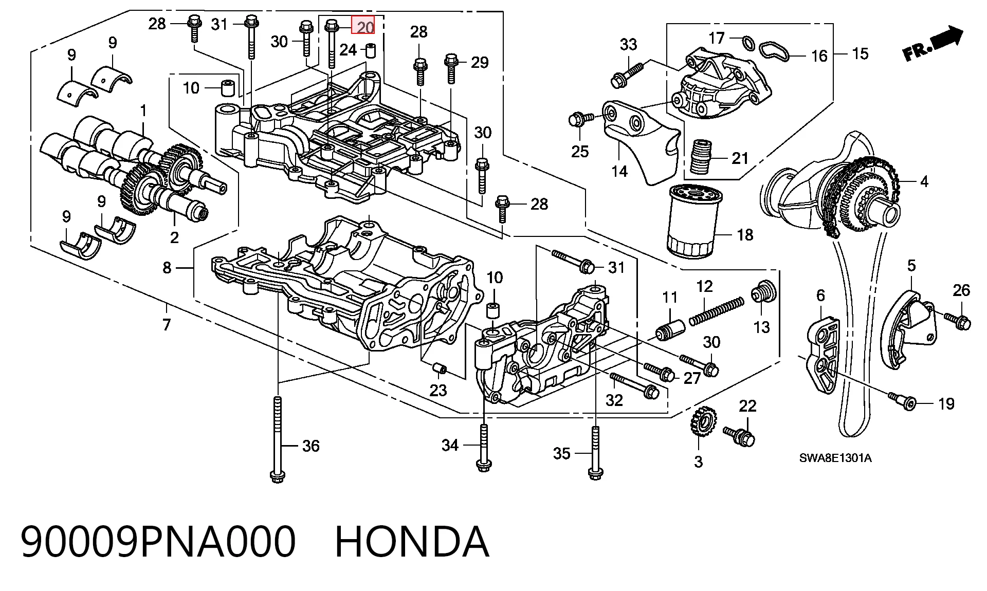 90009PNA000 Honda