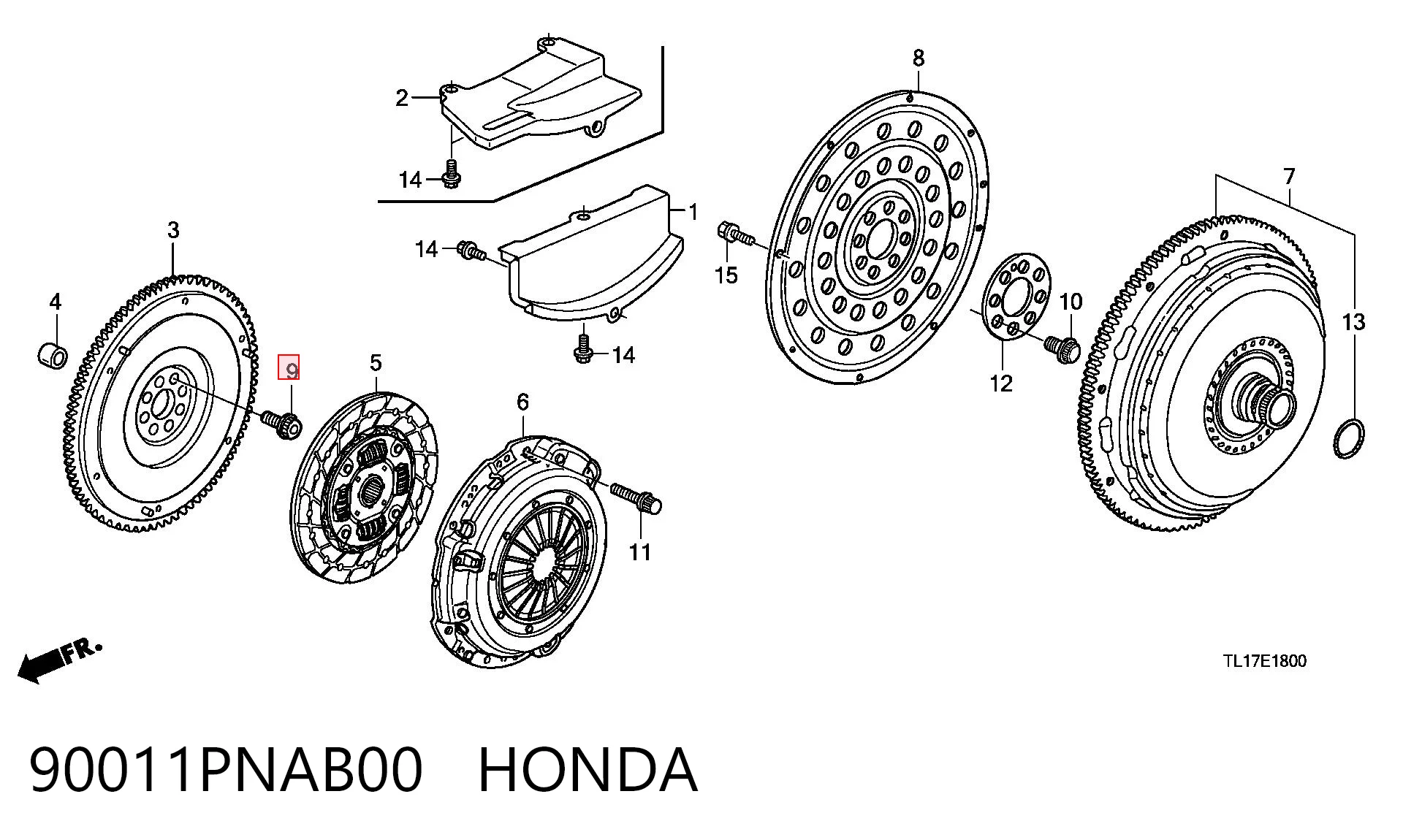 90011PNAB00 Honda 