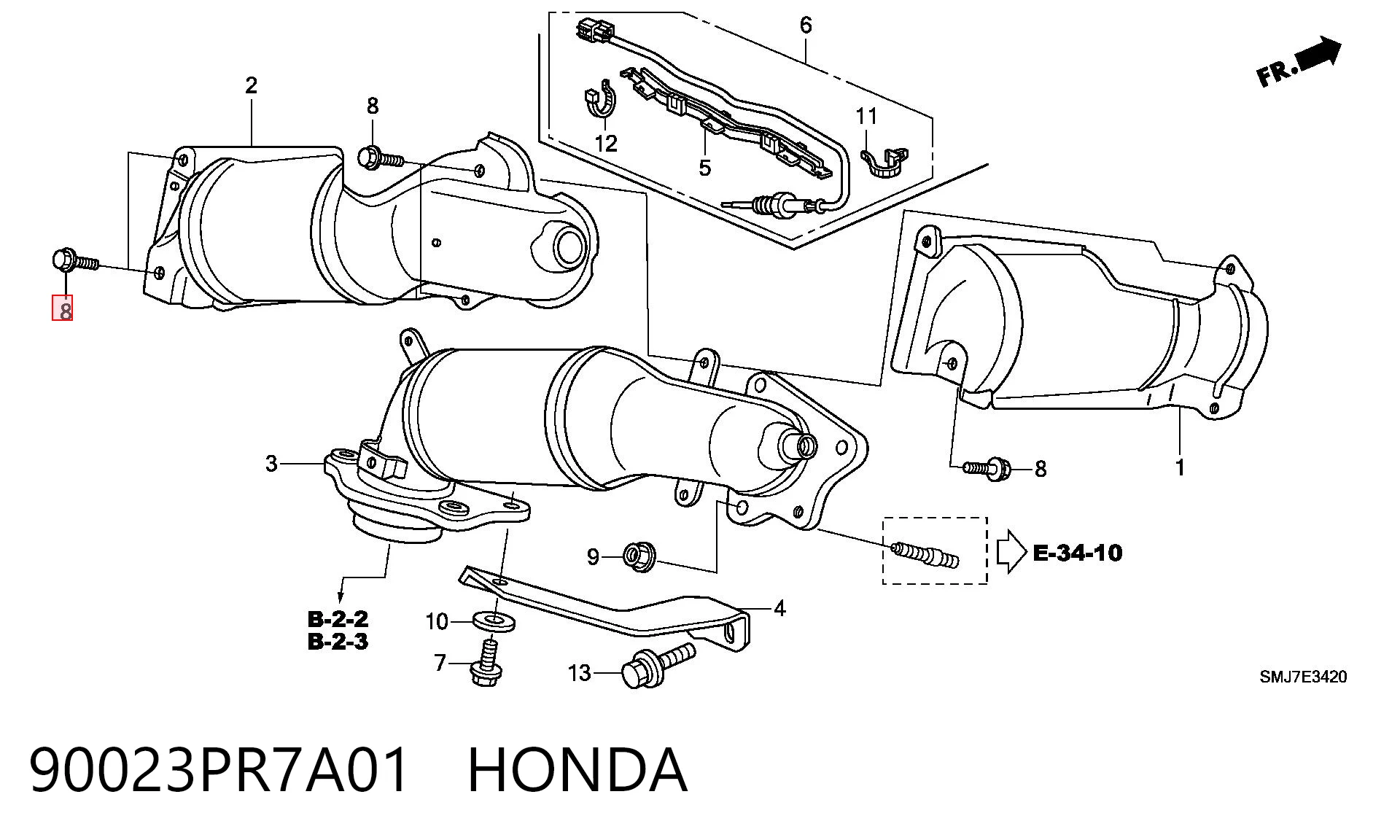 90023PR7A01 Honda 