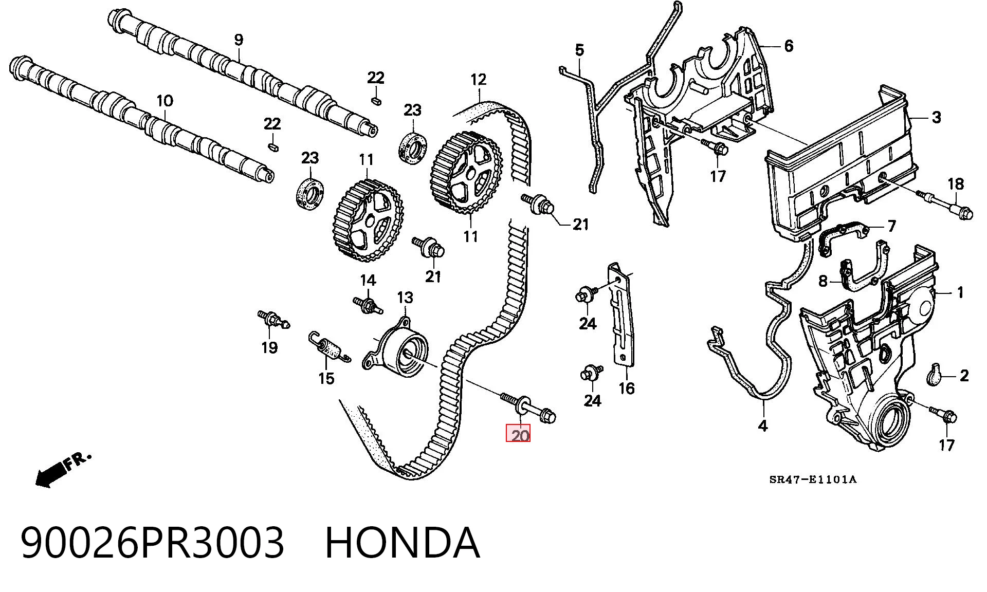 90026PR3003 Honda 