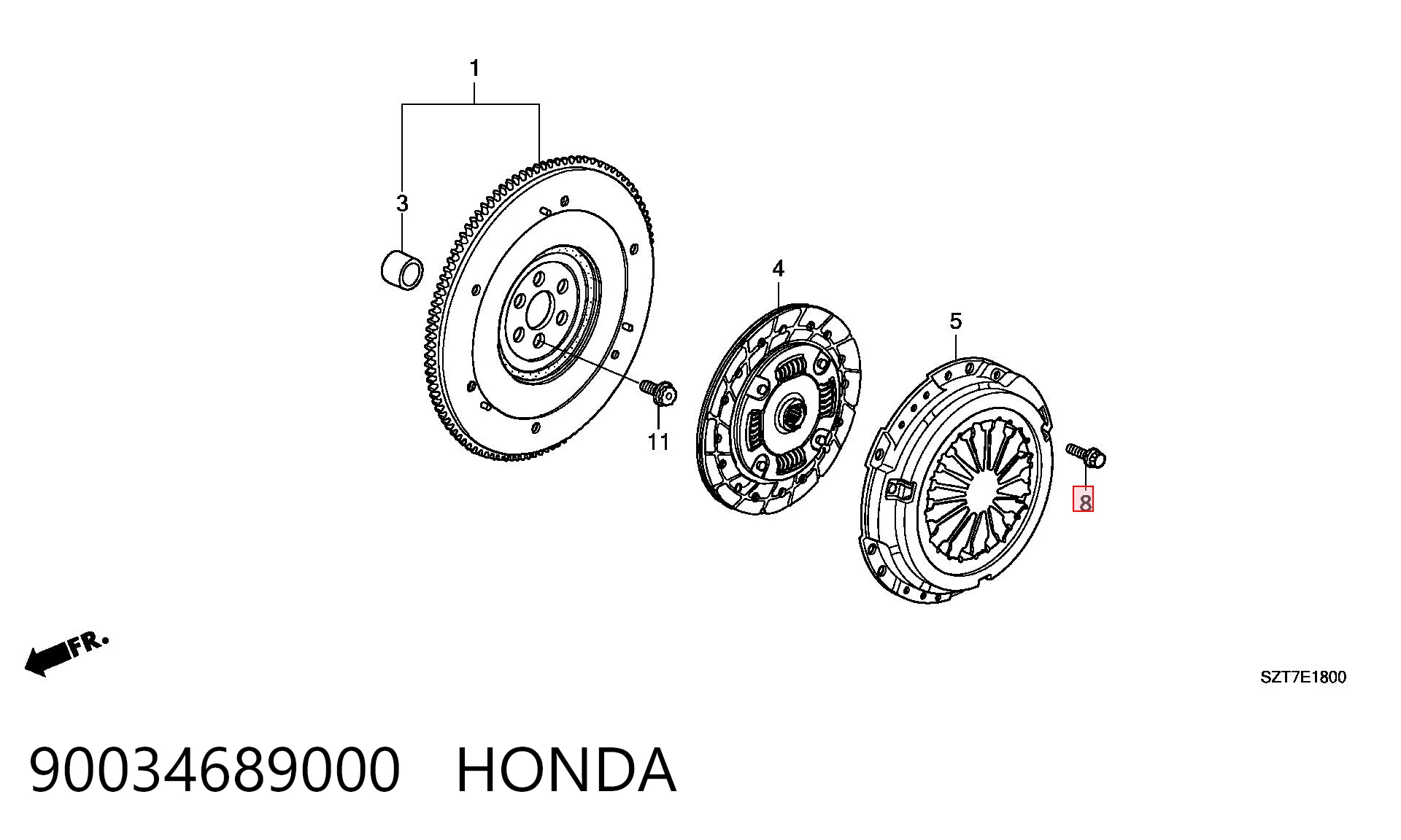90034689000 Honda 