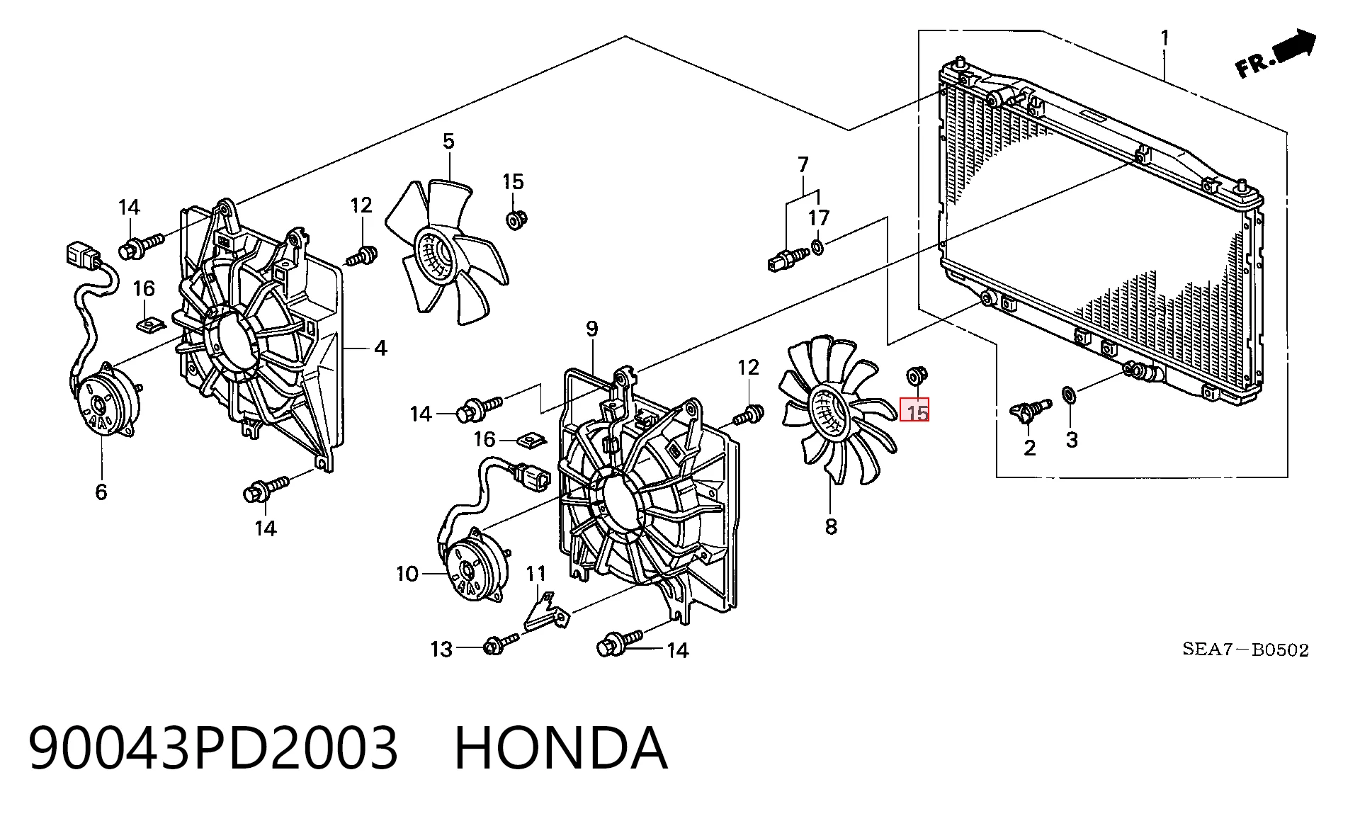 90043PD2003 Honda