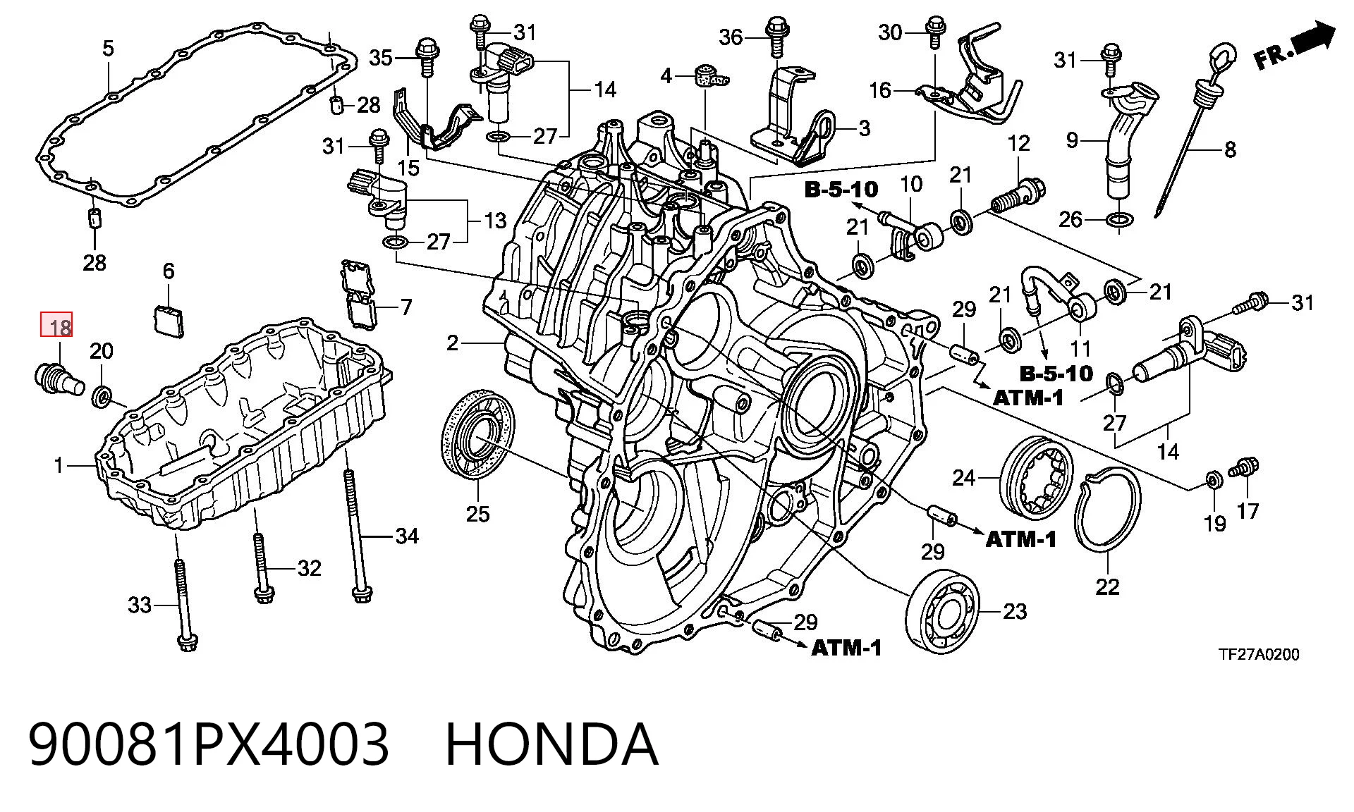 90081PX4003 Honda