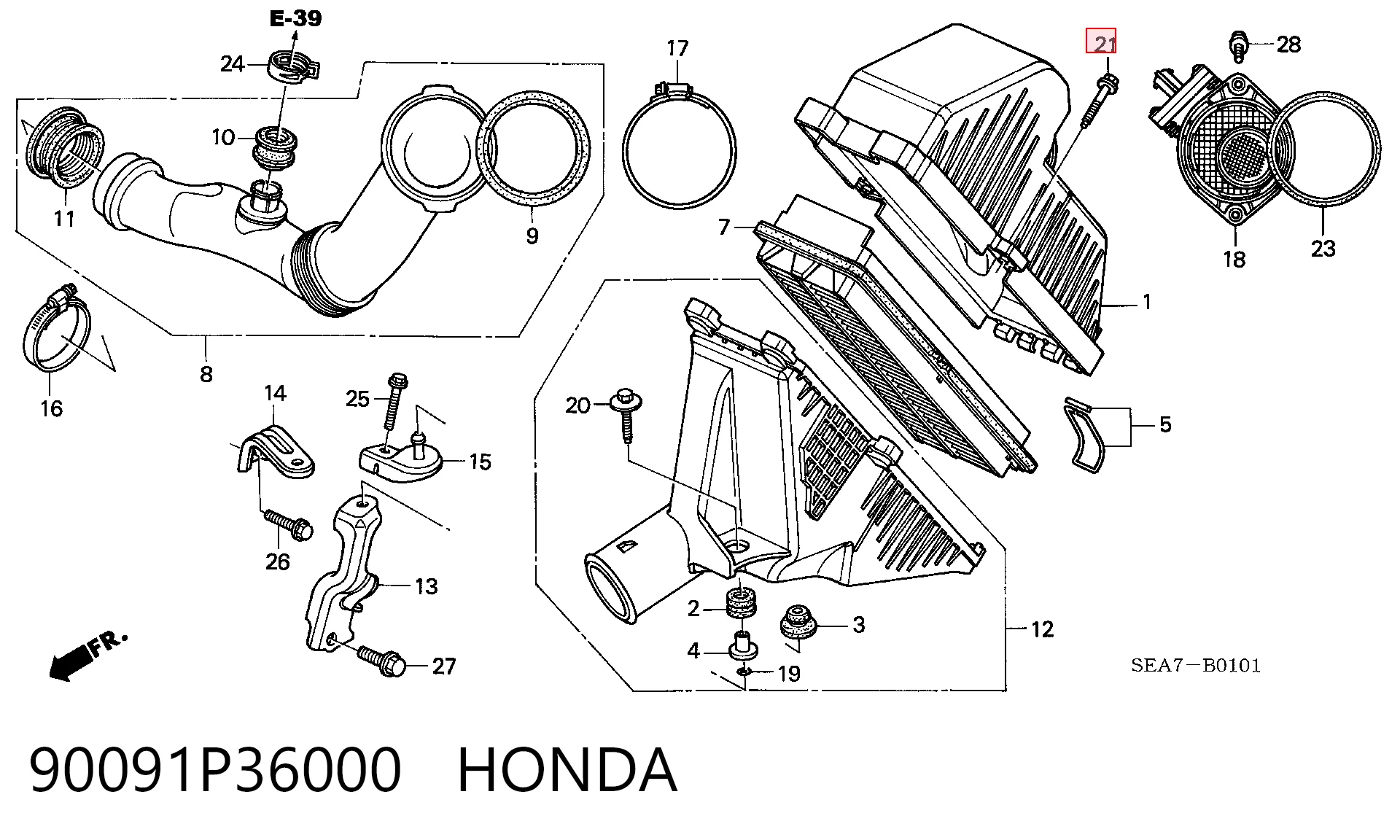90091P36000 Honda 