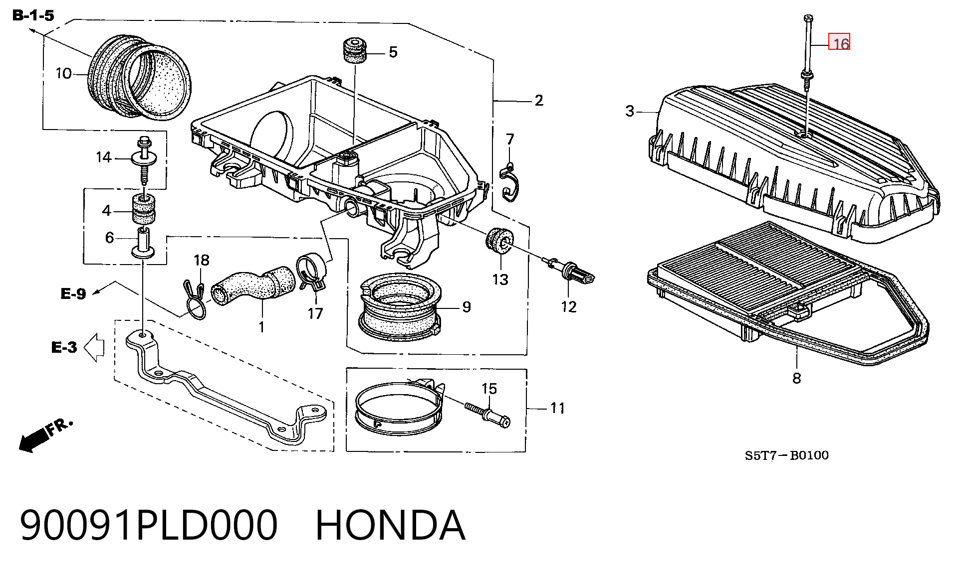 90091PLD000 Honda
