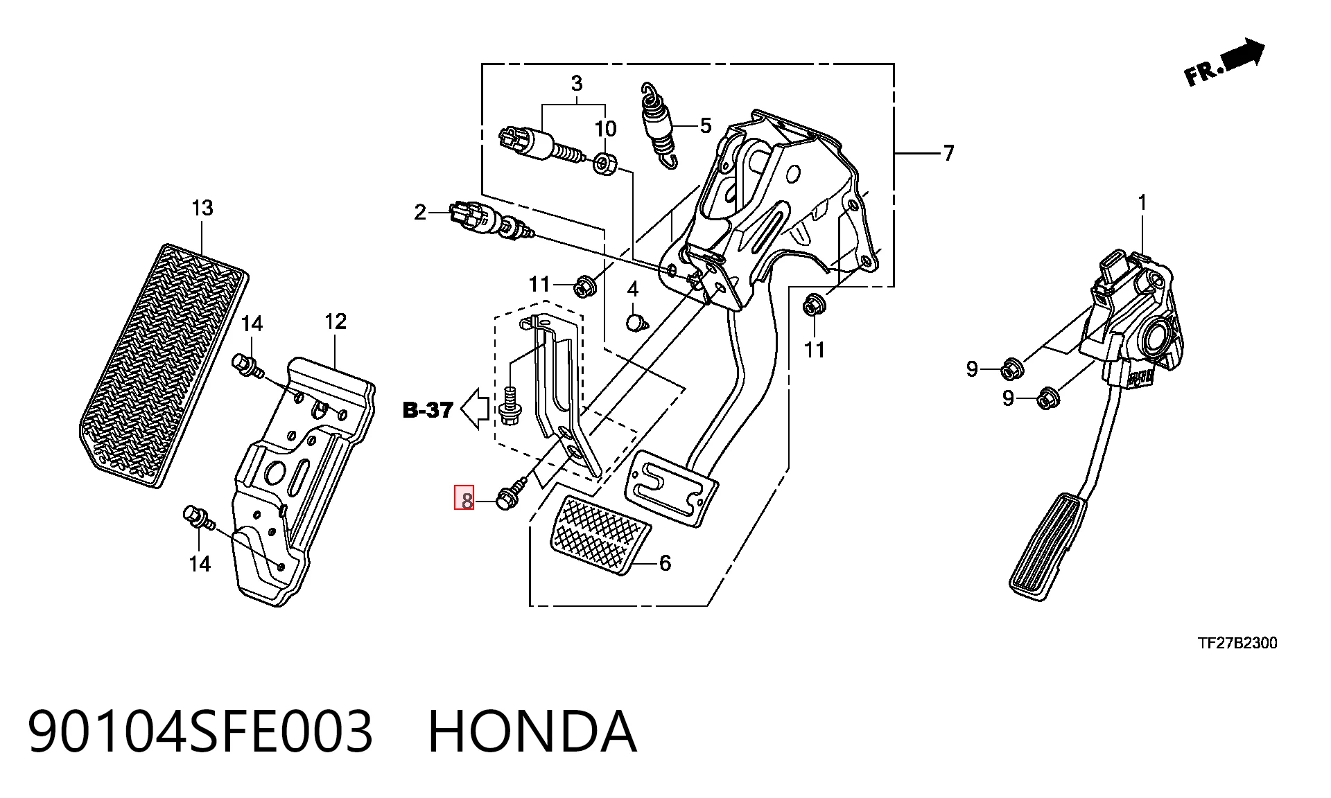90104SFE003 Honda