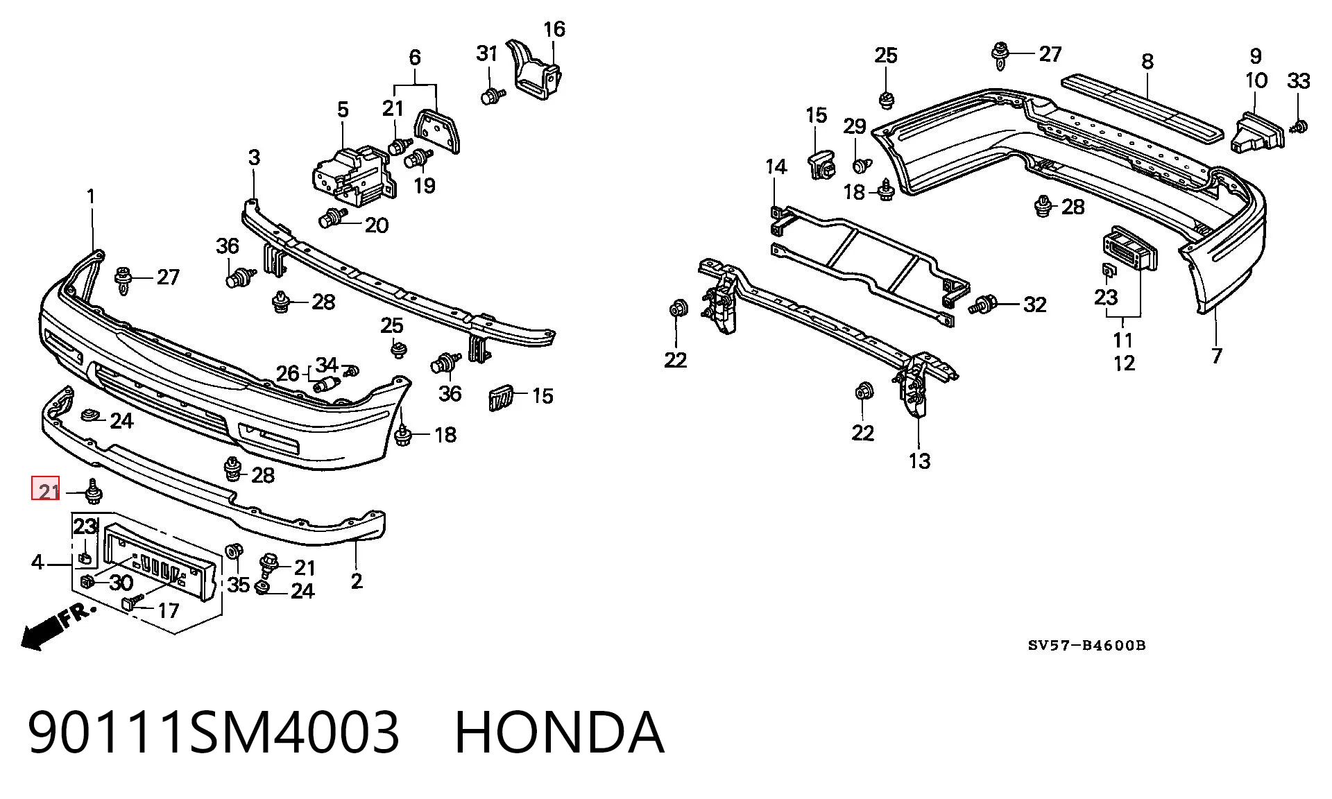 90111SM4003 Honda 