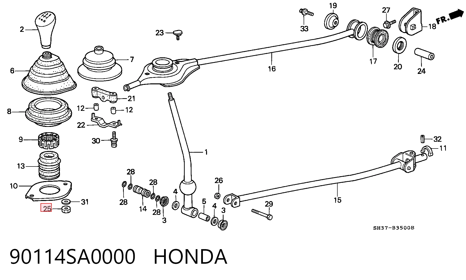 90114SA0000 Honda 