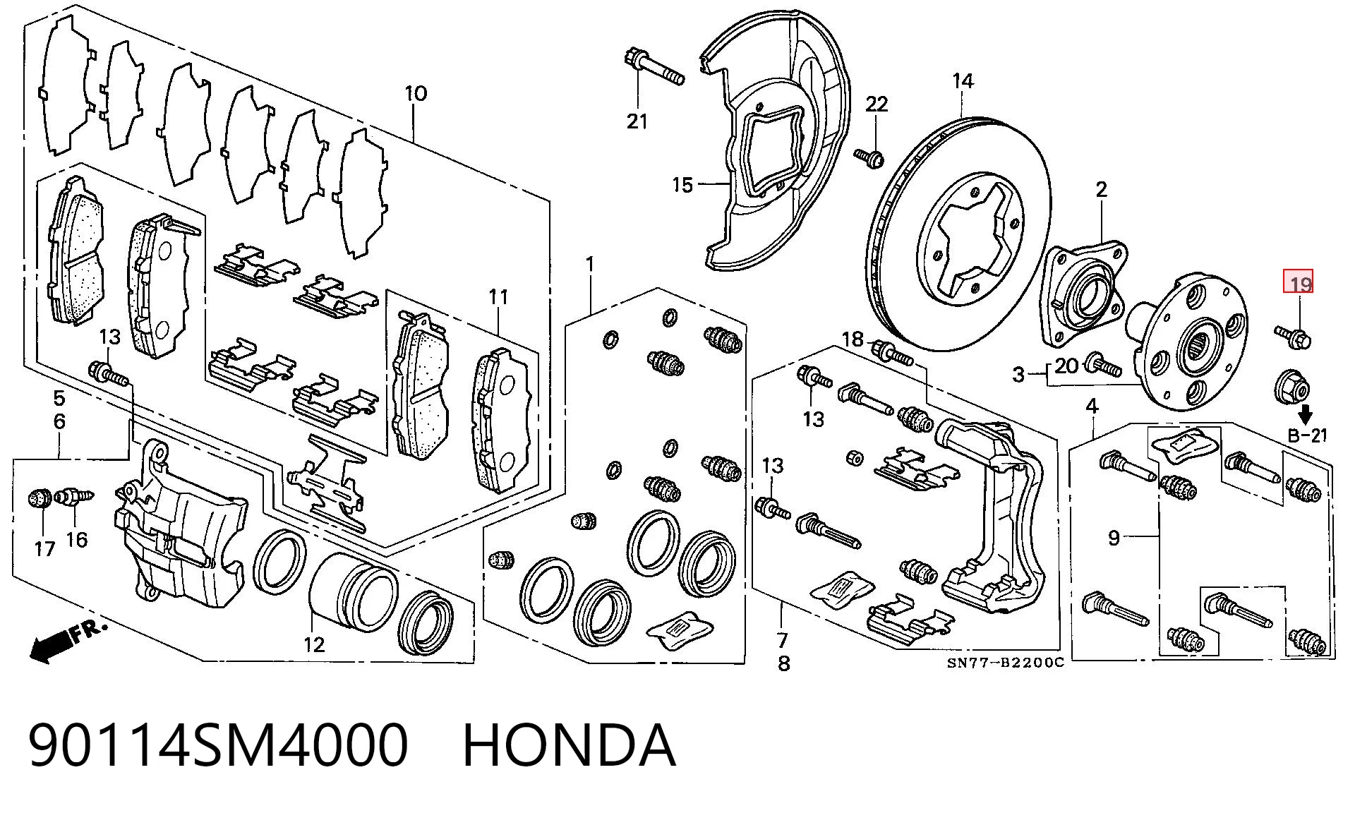 90114SM4000 Honda