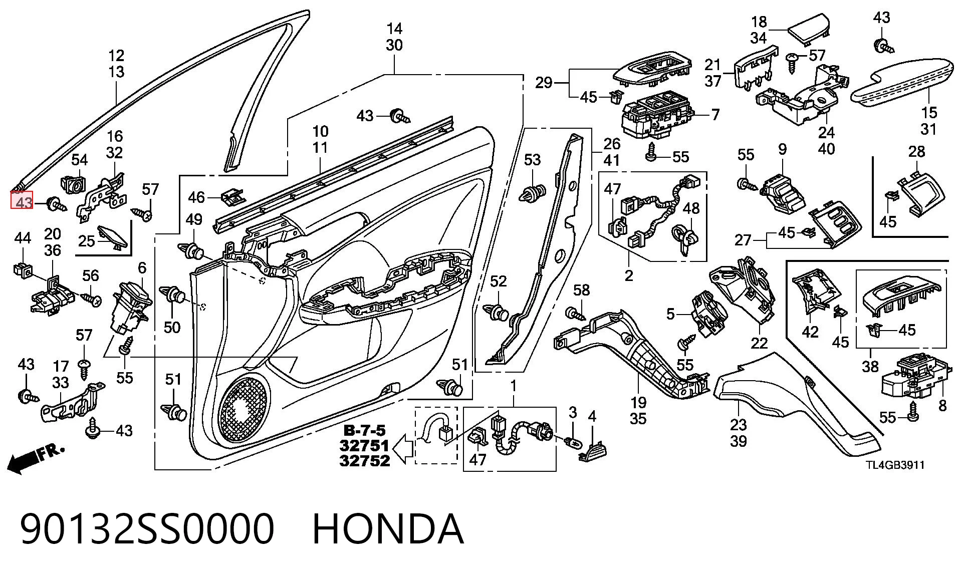 90132SS0000 Honda