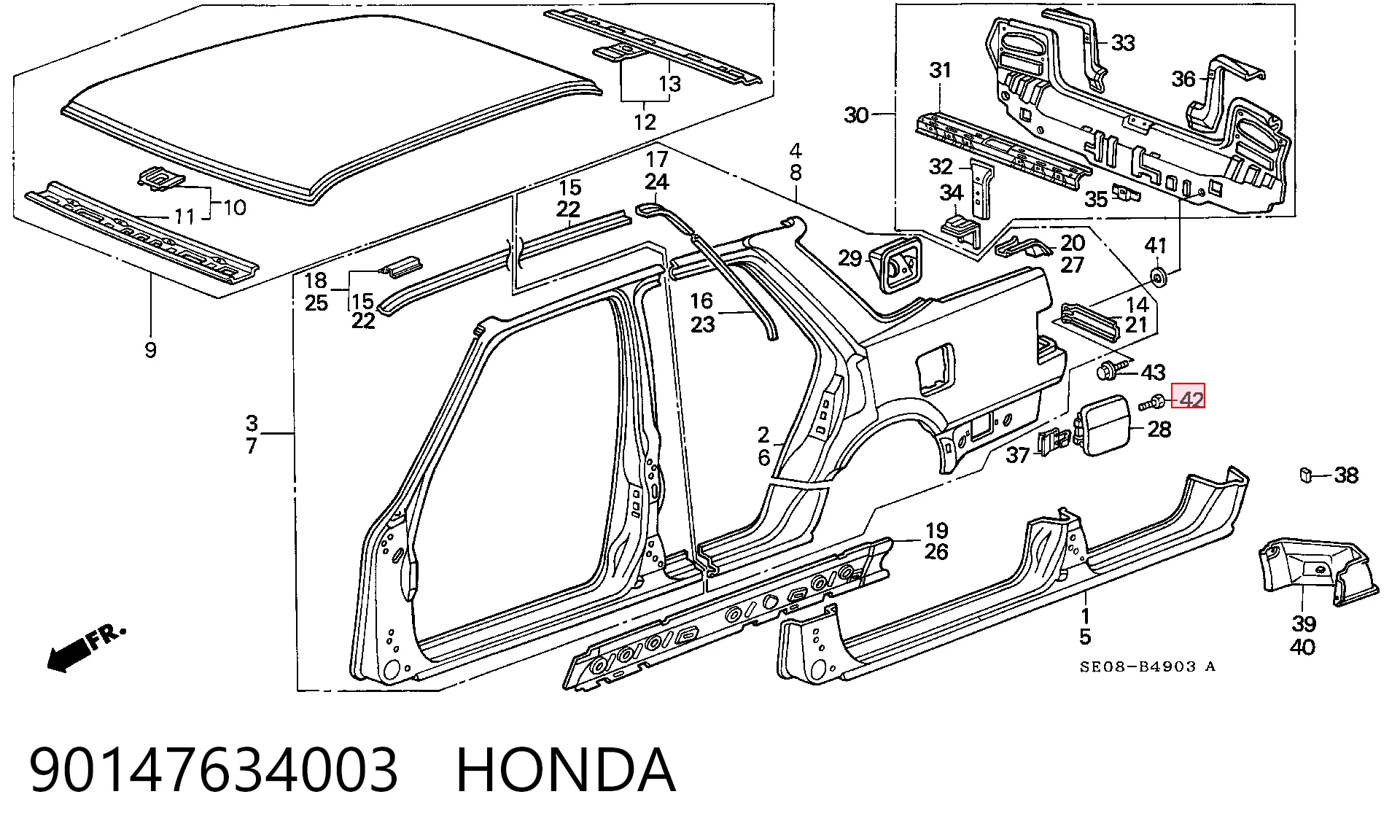 90147634003 Honda