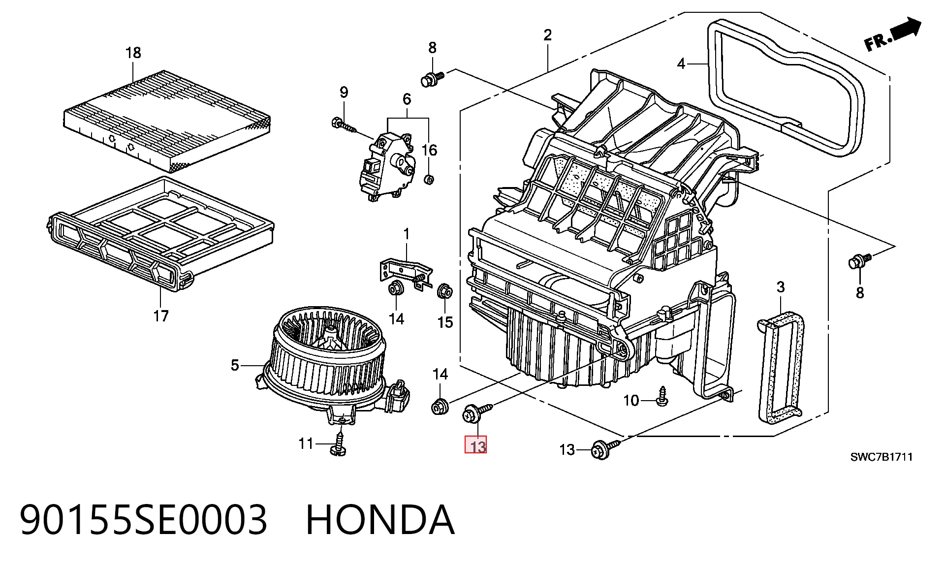 90155SE0003 Honda