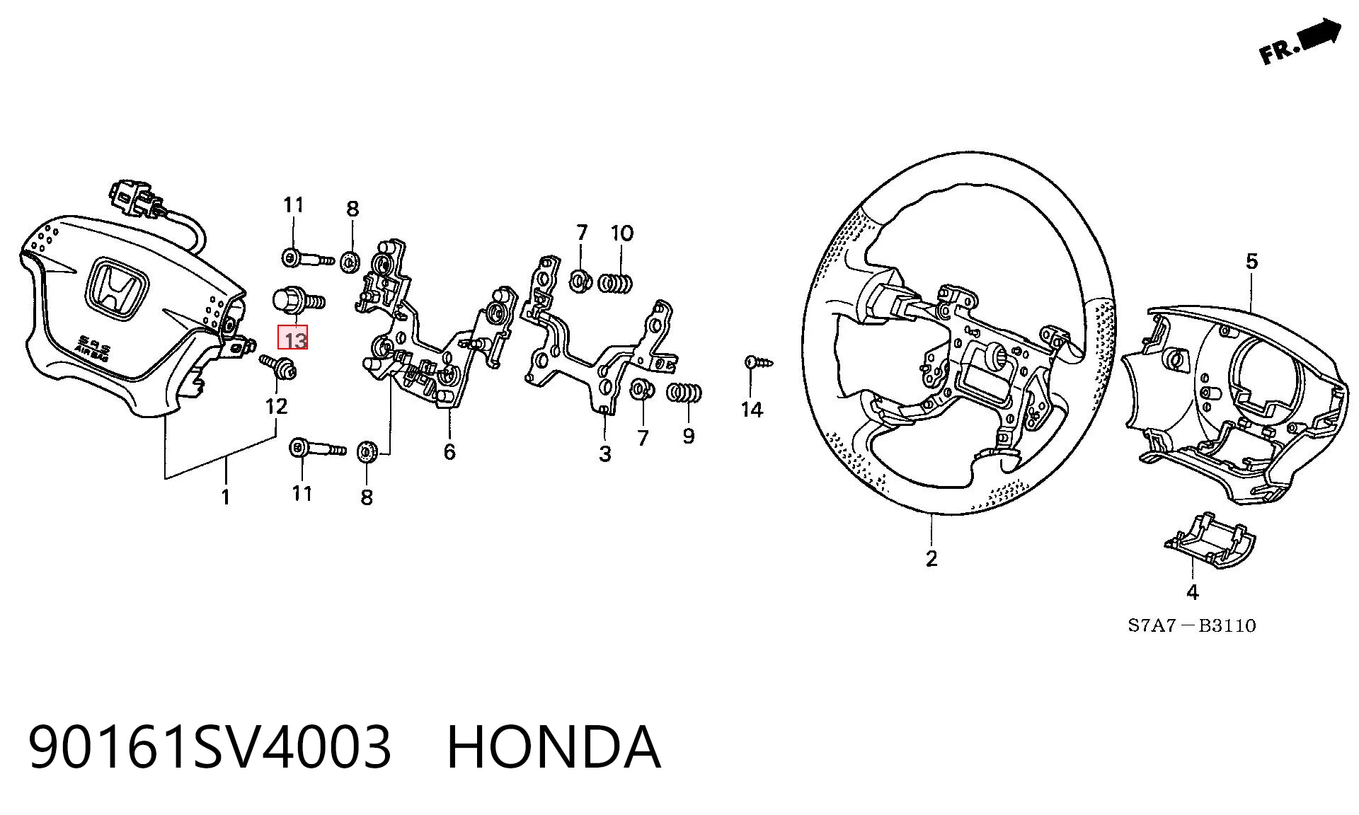 90161SV4003 Honda