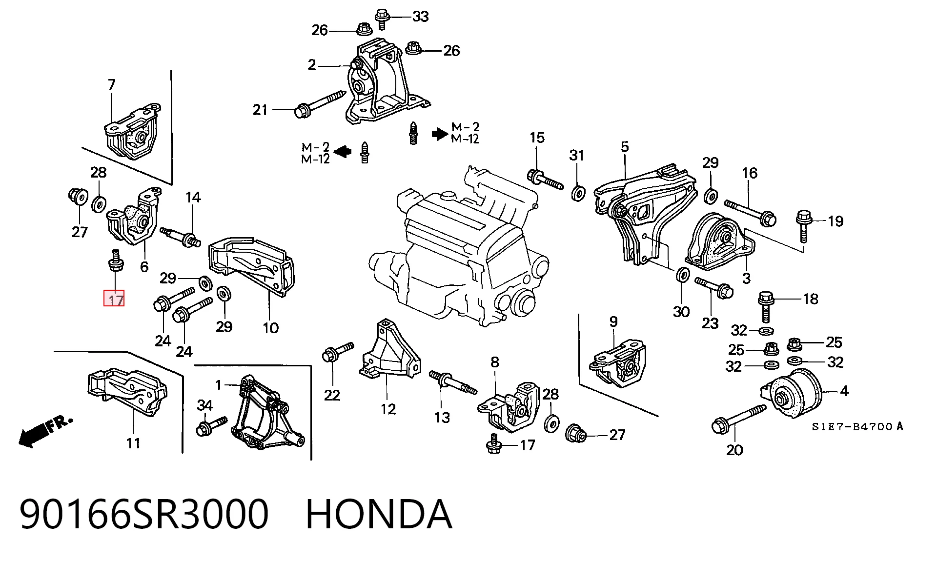 90166SR3000 Honda