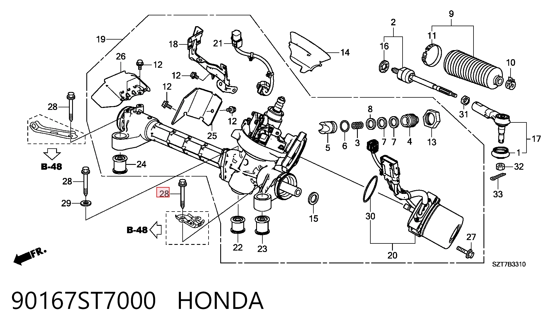 90167ST7000 Honda