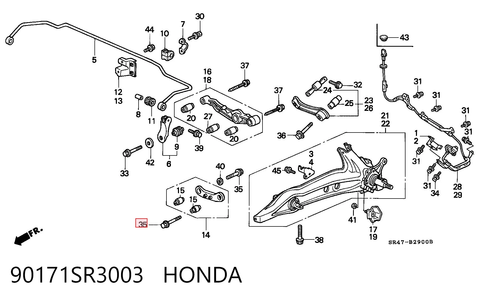 90171SR3003 Honda