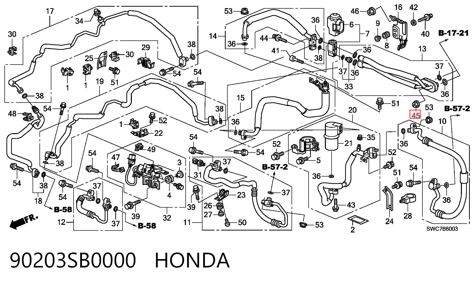 90203SB0000 Honda