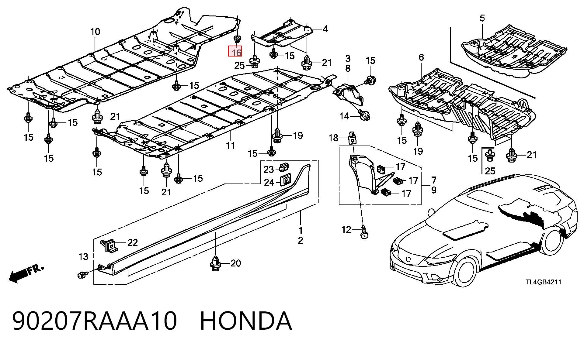 90207RAAA10 Honda
