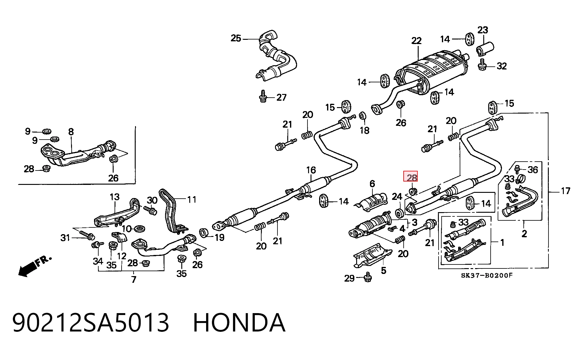 90212SA5013 Honda