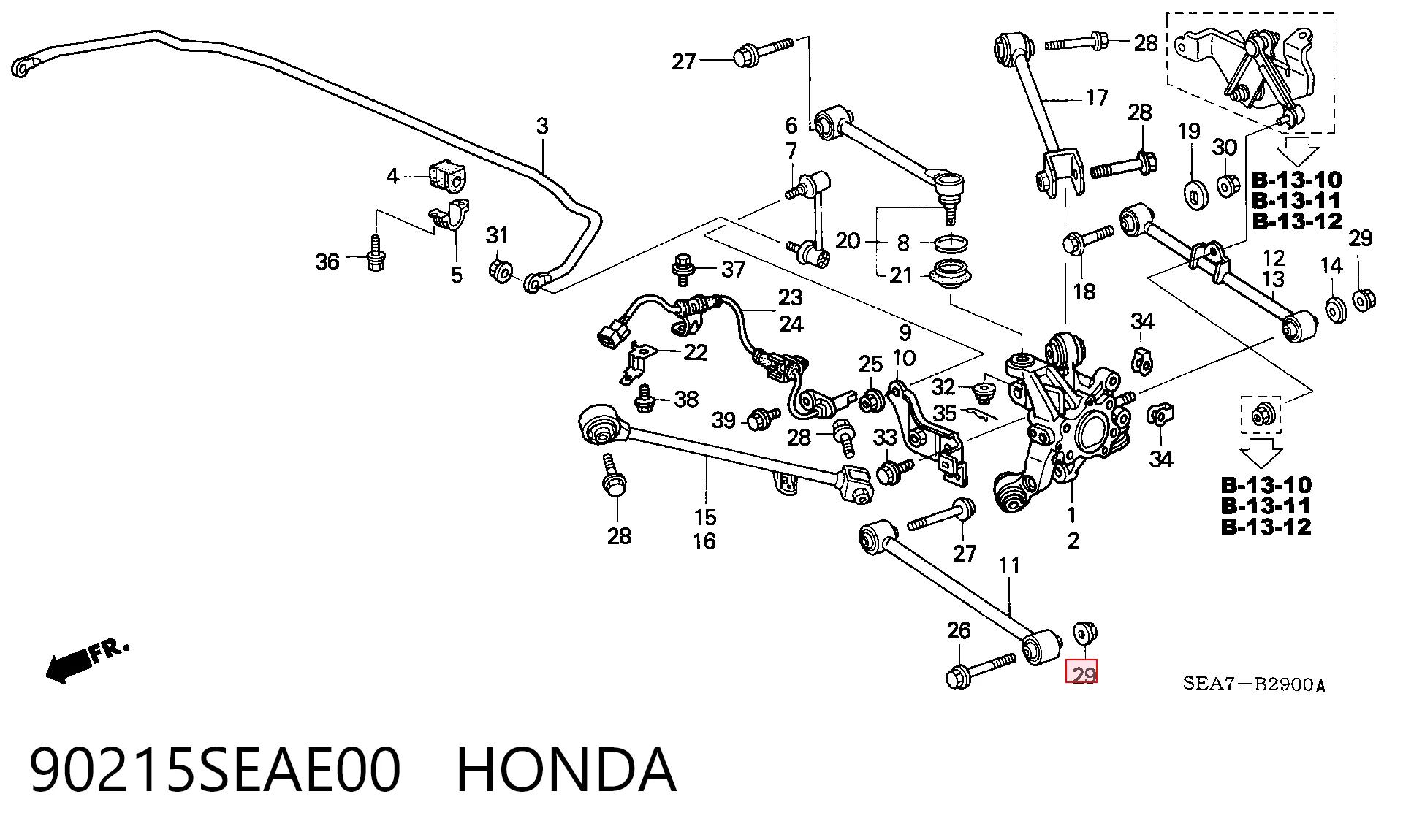 90215SEAE00 Honda