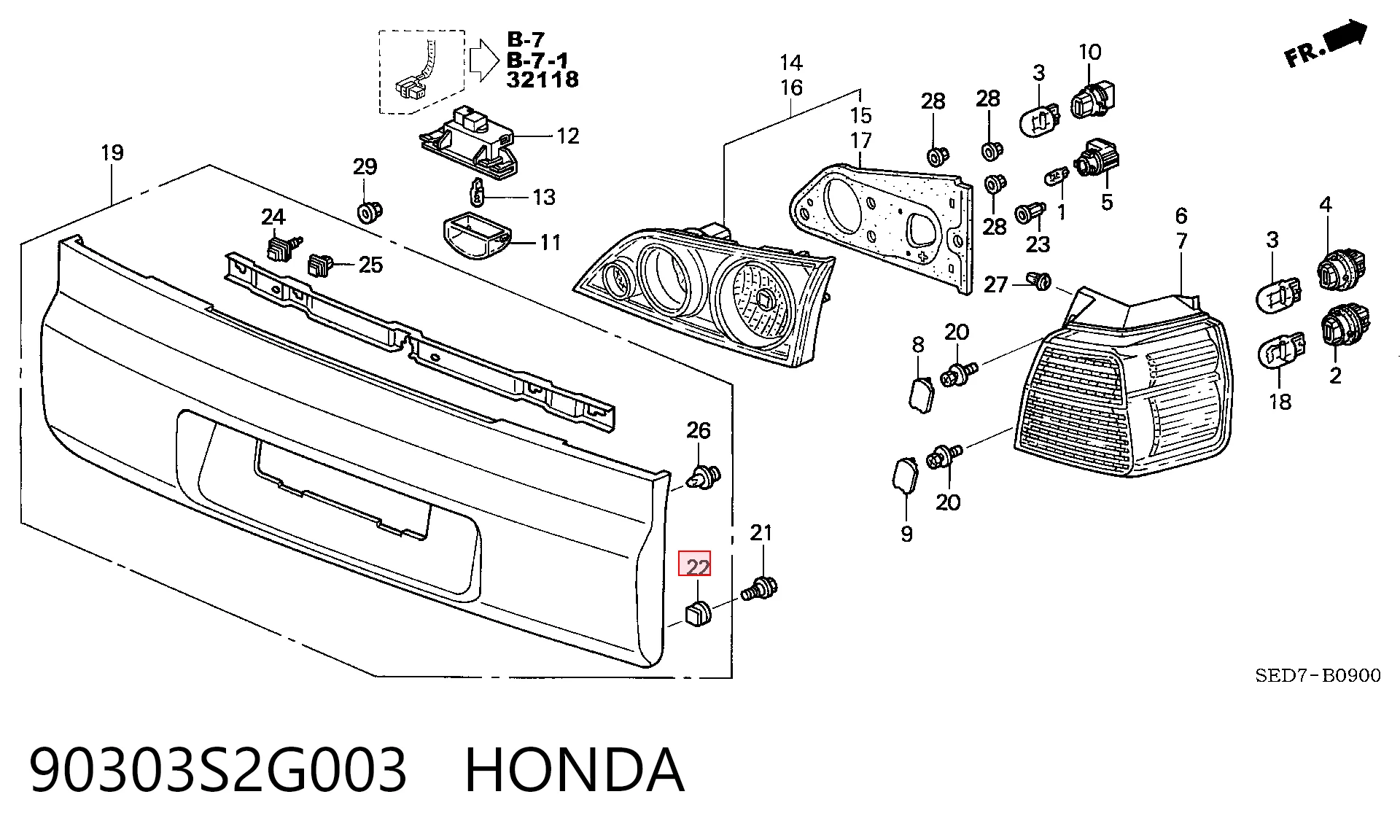 90303S2G003 Honda