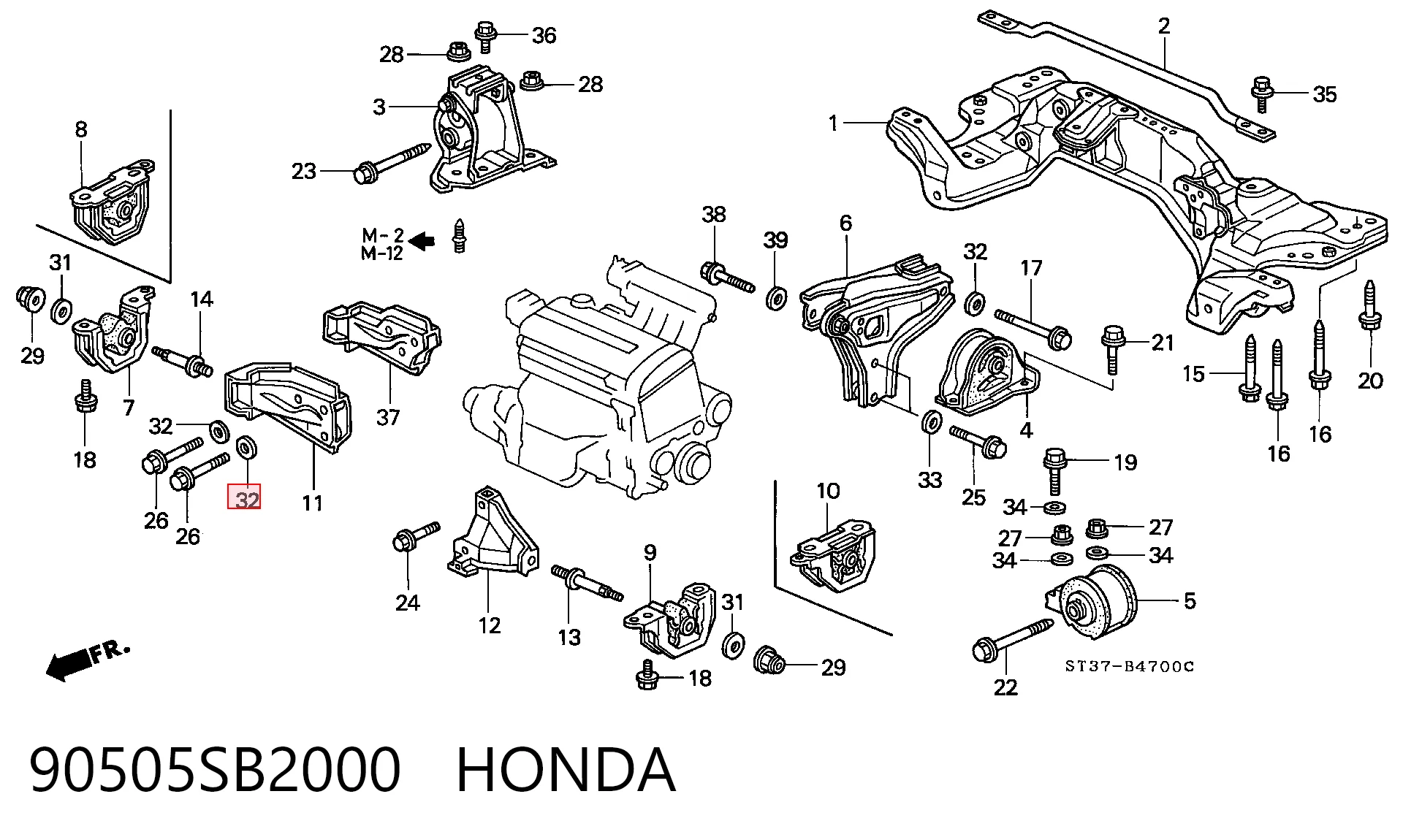 90505SB2000 Honda