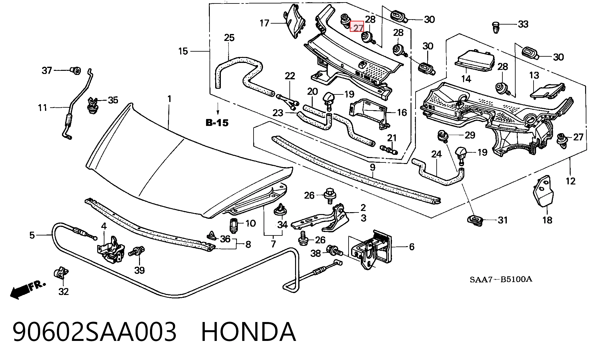 90602SAA003 Honda