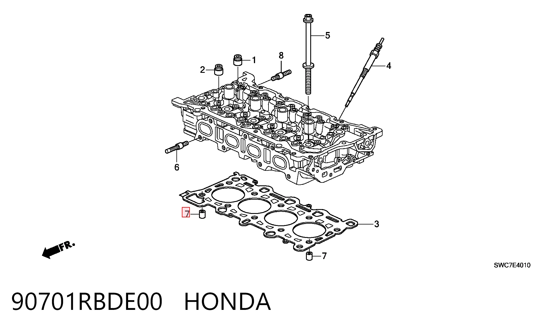 90701RBDE00 Honda