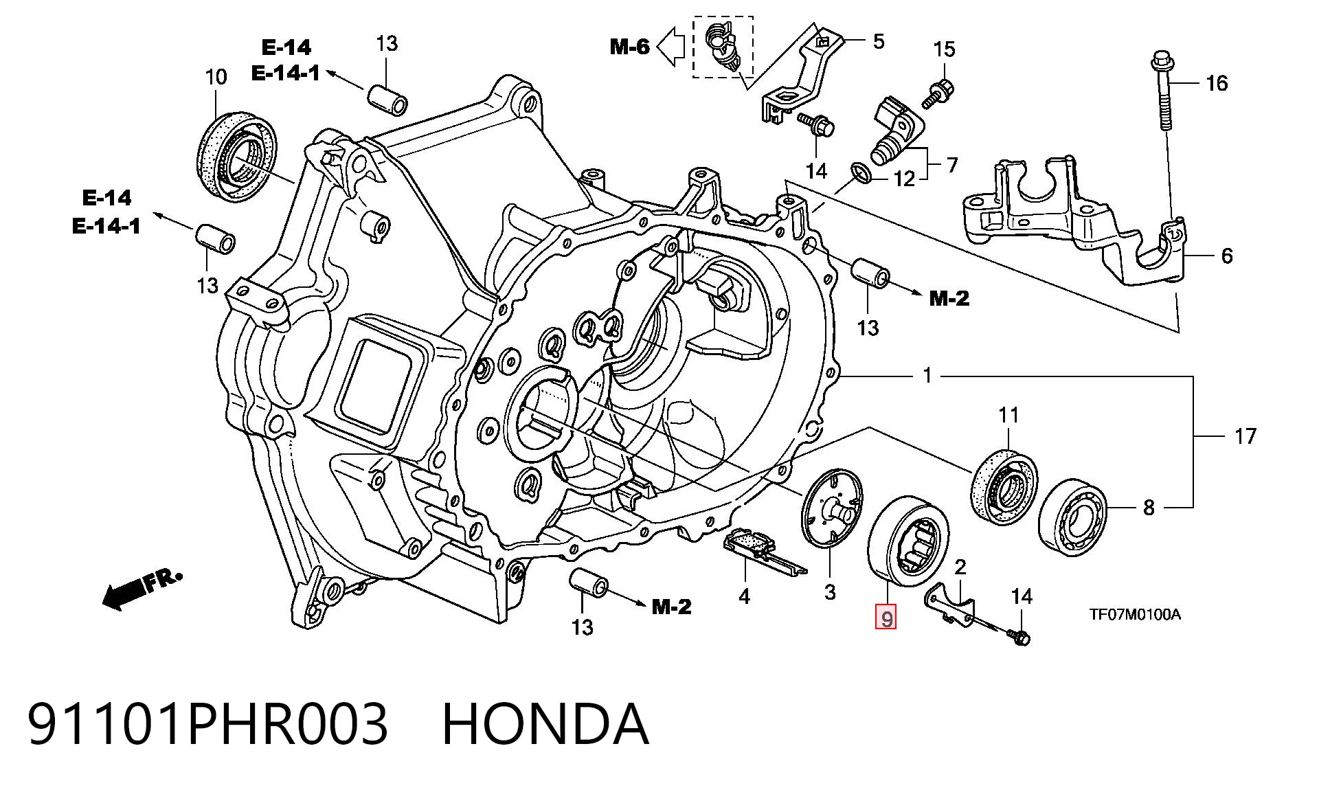 91101PHR003 Honda 