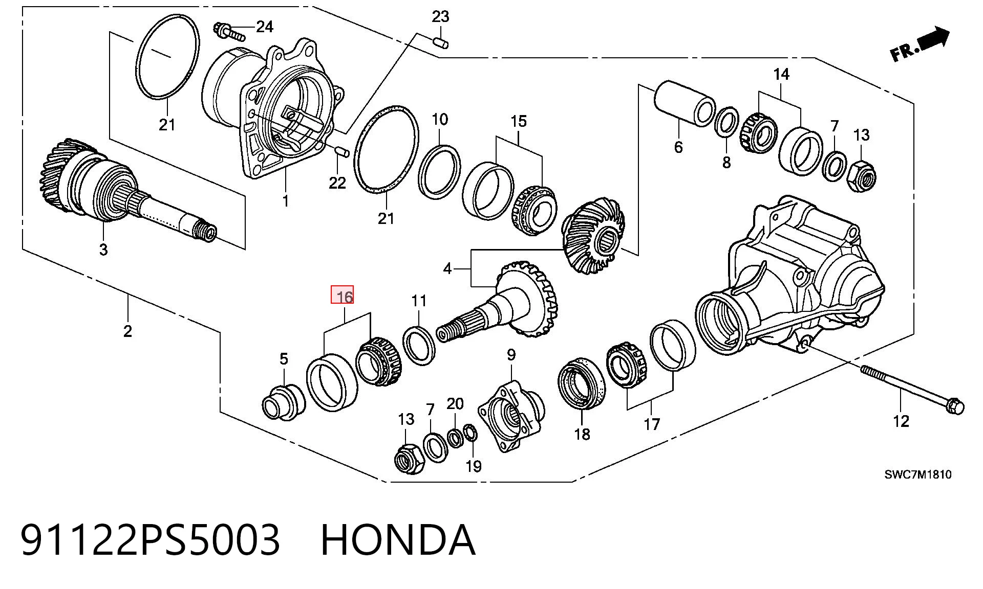 91122PS5003 Honda