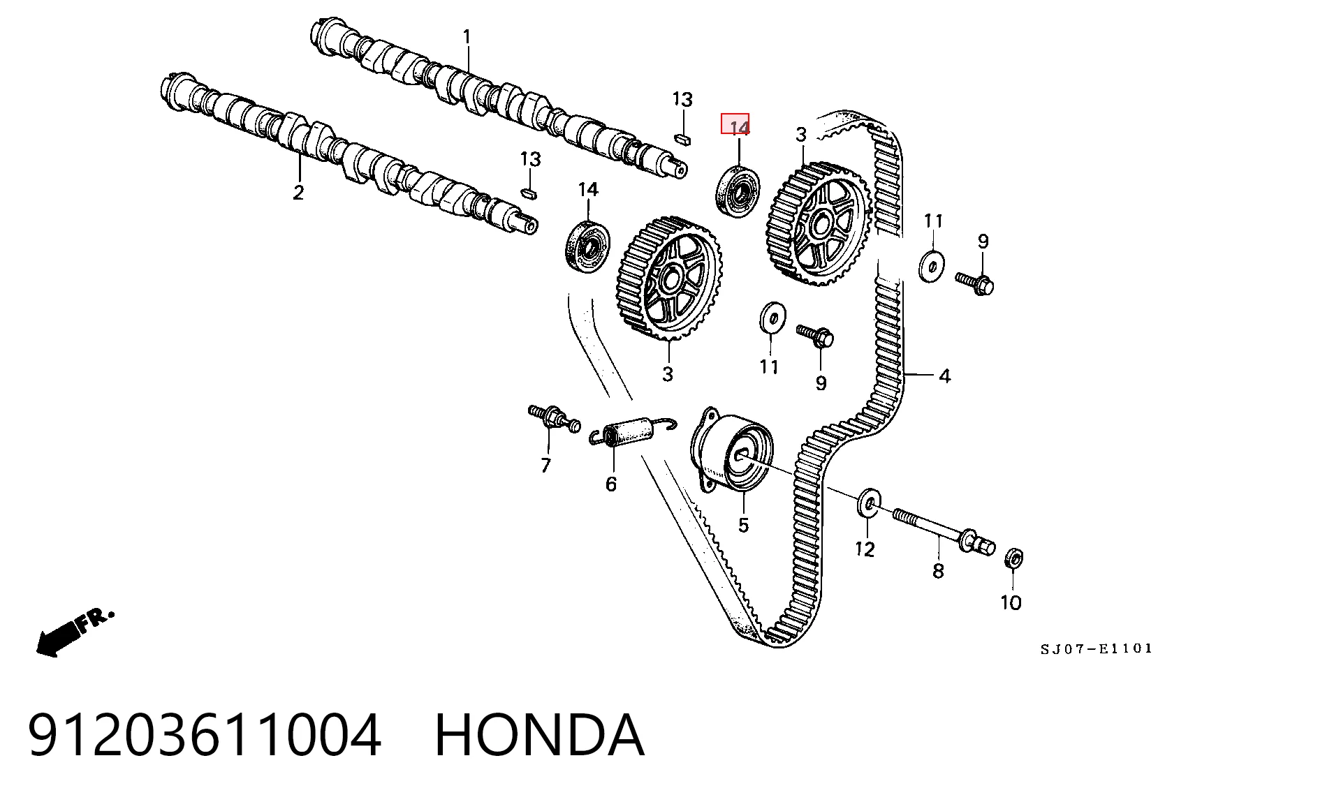 Compre Vedação da árvore distribuidora de motor Honda Civic 6