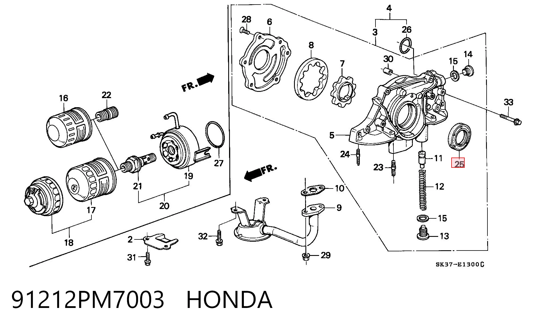 Vedação dianteira de cambota de motor NOK BH4718E0