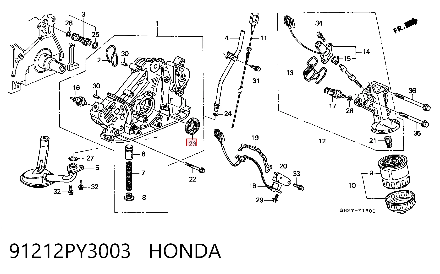 91212PY3003 Honda