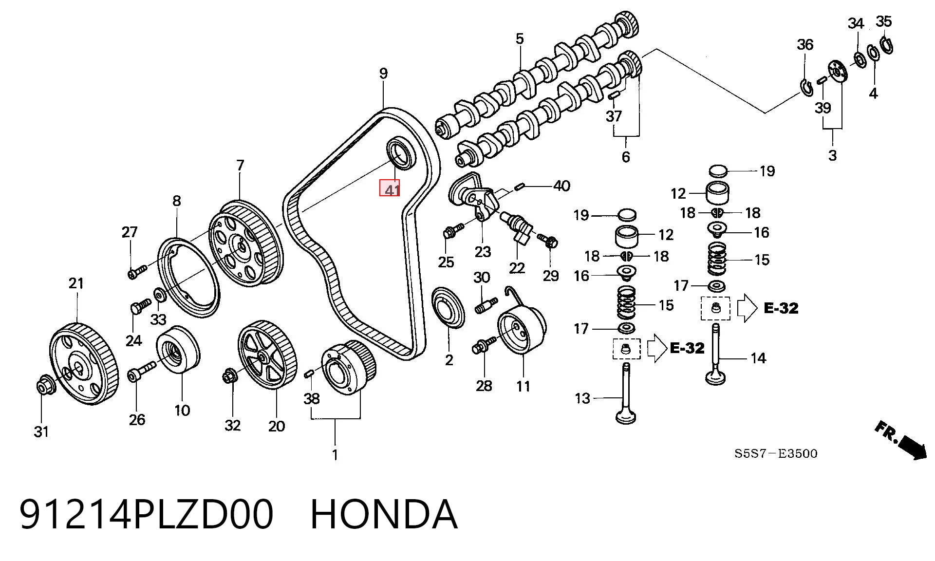 Vedação dianteira de cambota de motor NIPPON MOTORS OS100057S