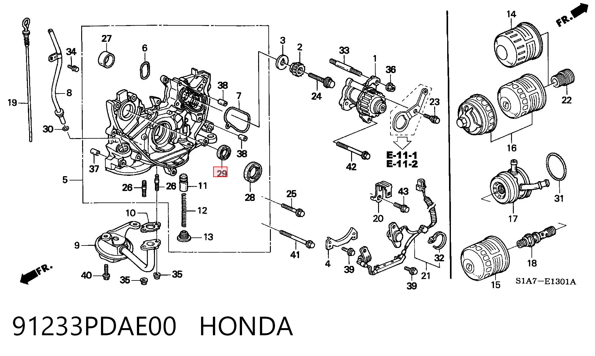 91233PDAE00 Honda