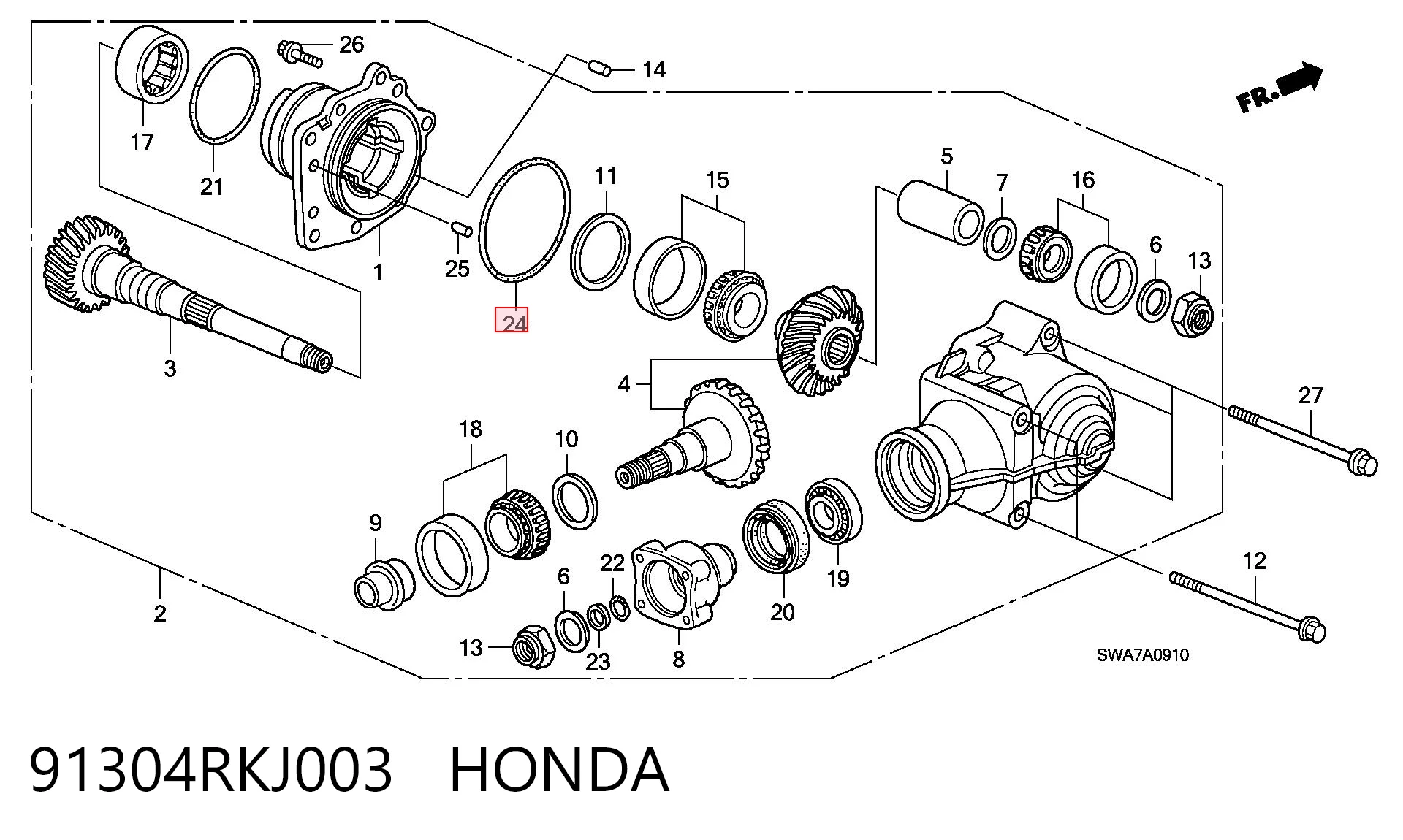 91304RKJ003 Honda 