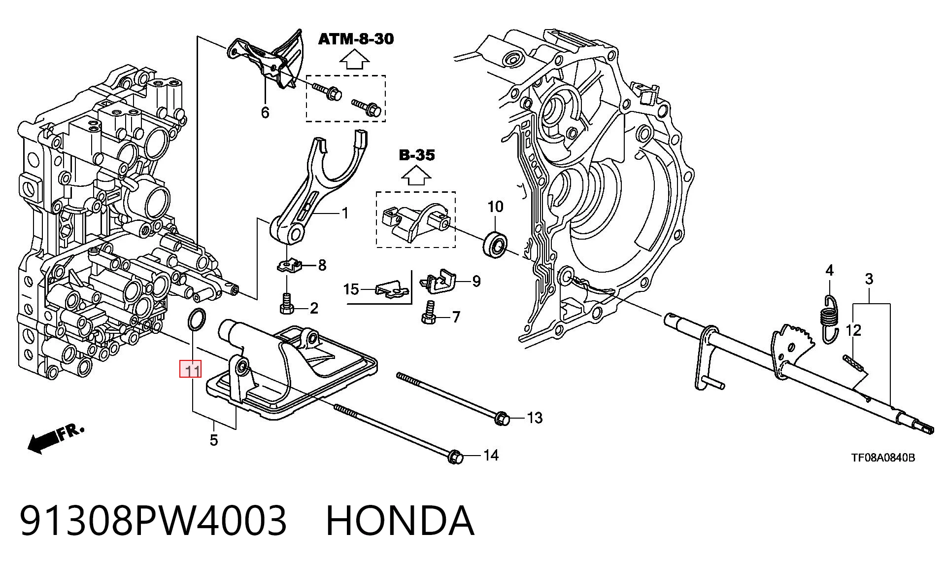  Filtro da Caixa Automática de Mudança Honda Civic VIII hatchback (FK, FN) (2005 - 2012) VIII