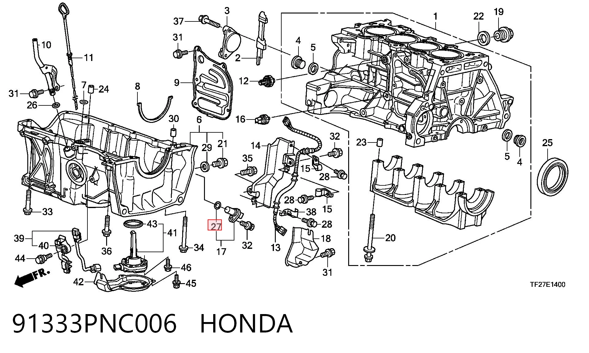 91333PNC006 Honda
