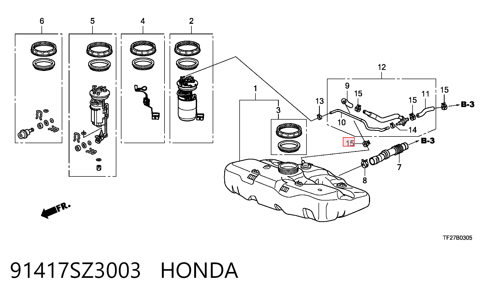 91417SZ3003 Honda