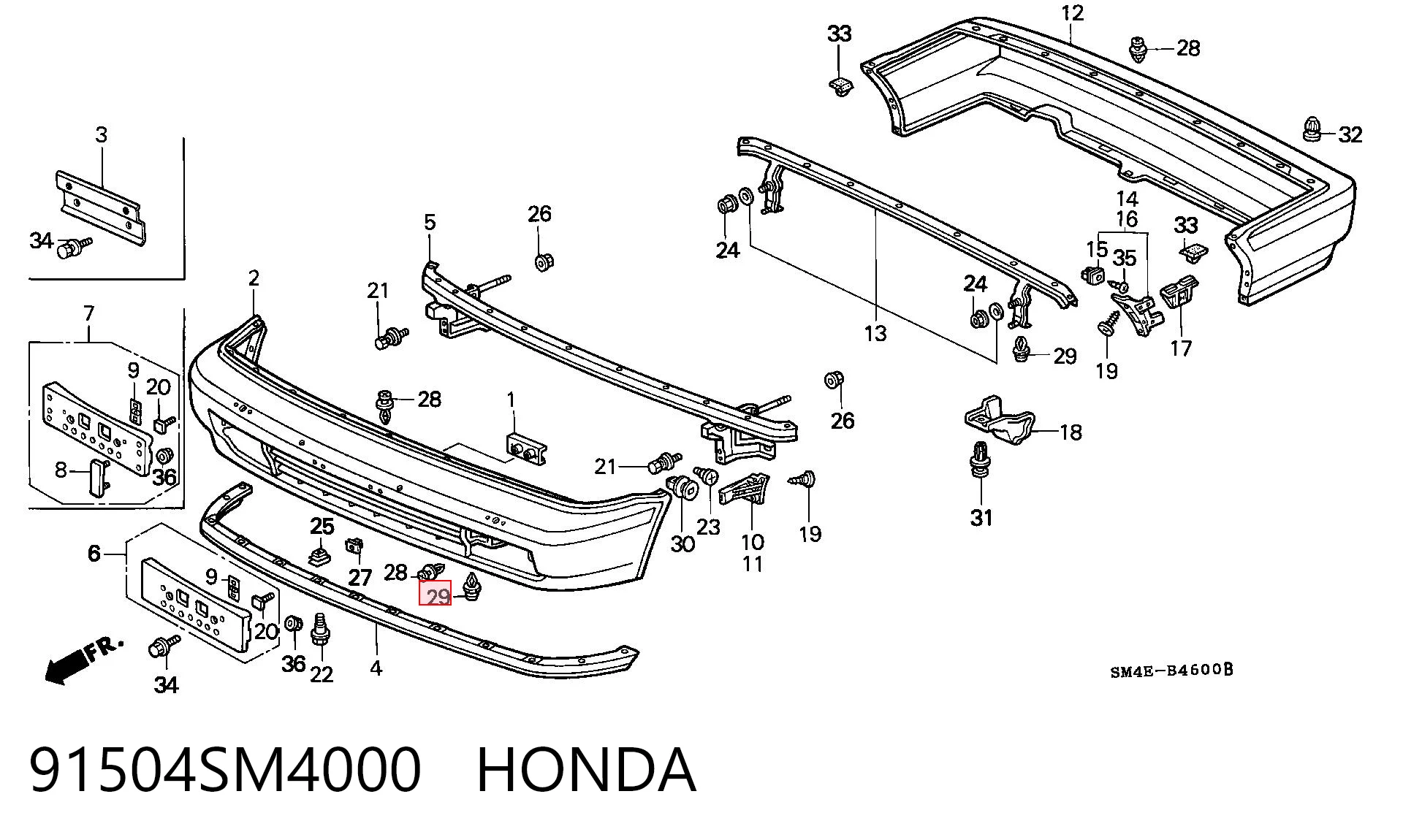 91504SM4000 Honda