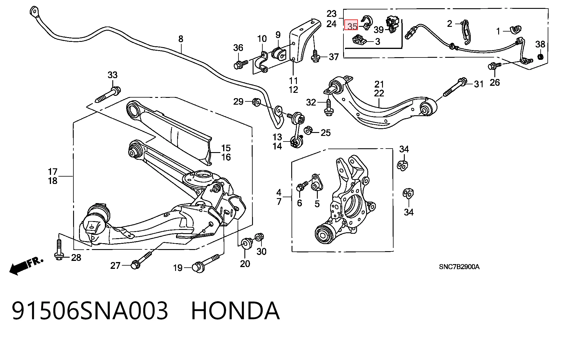 91506SNA003 Honda