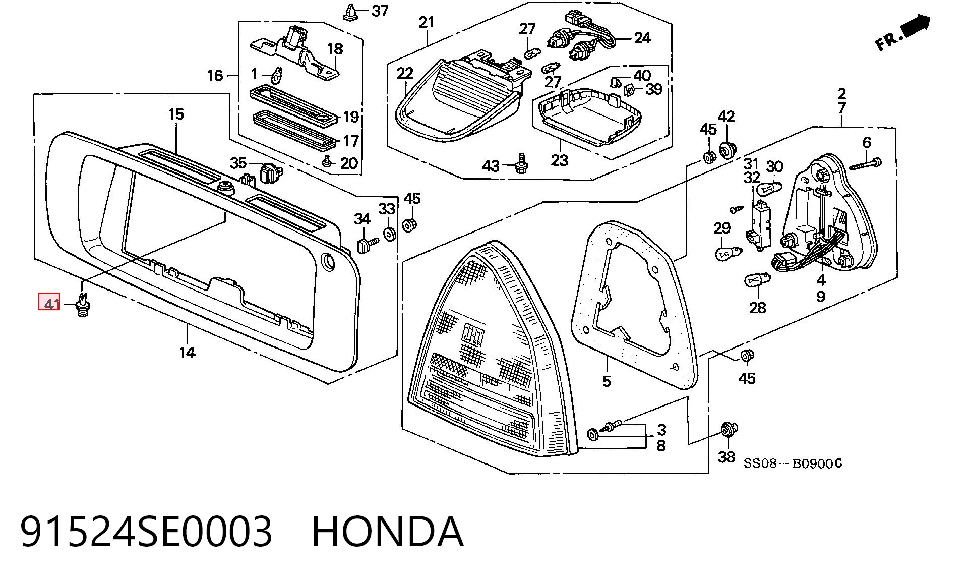 91524SE0003 Honda