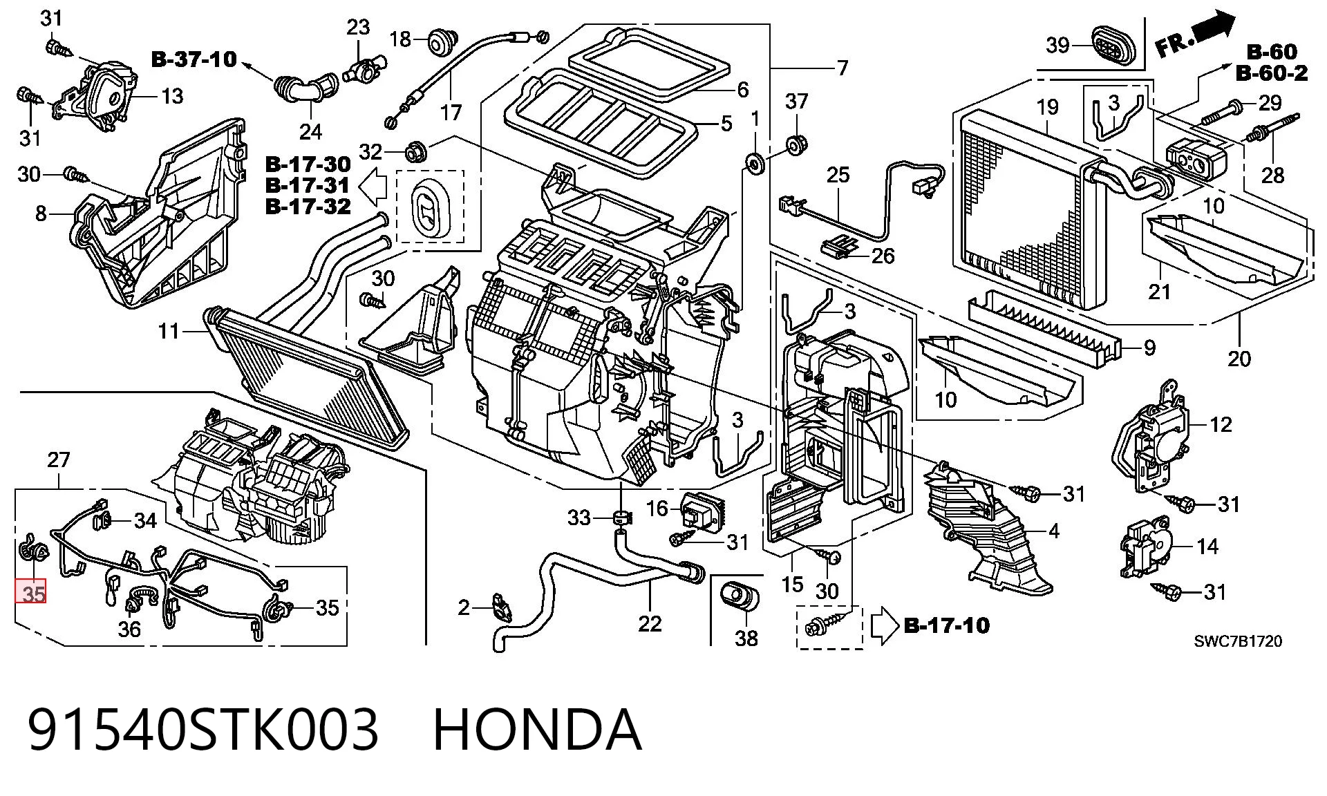 91540STK003 Honda