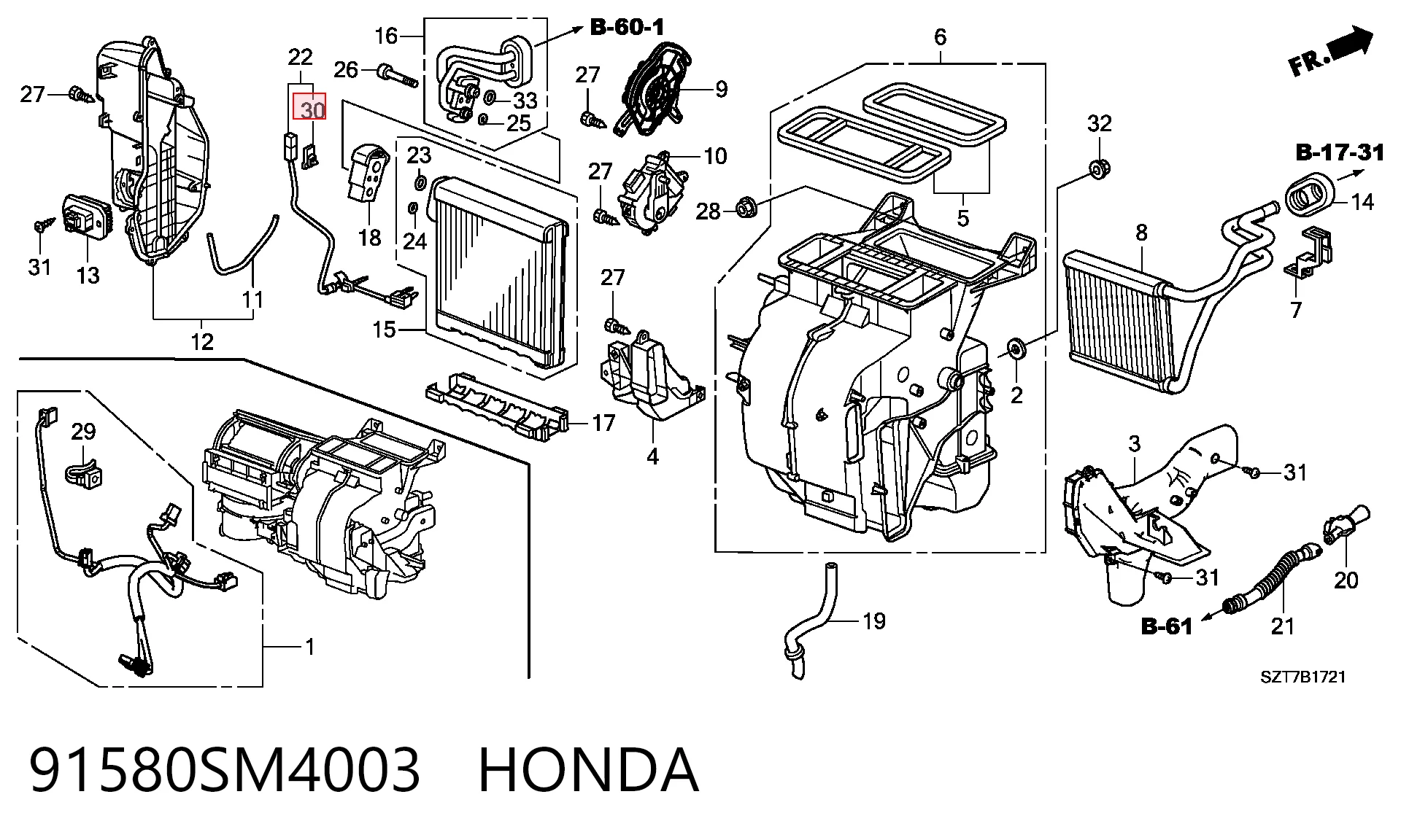 91580SM4003 Honda