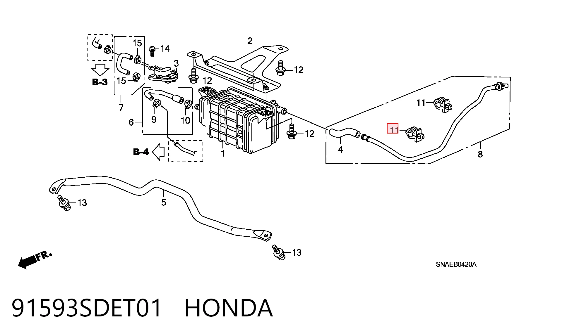 91593SDET01 Honda