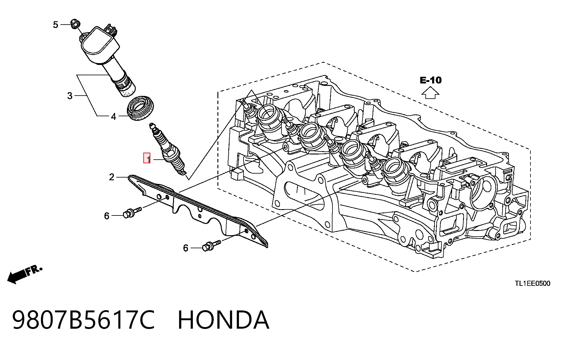9807B5617C Honda