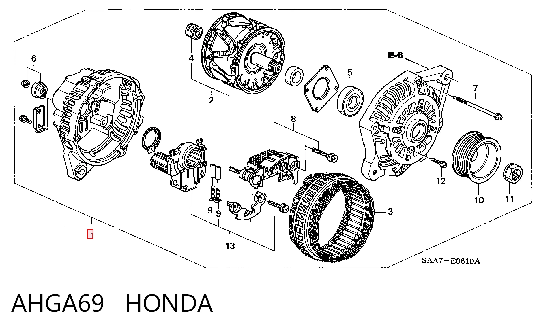 AHGA69 Honda Gerador